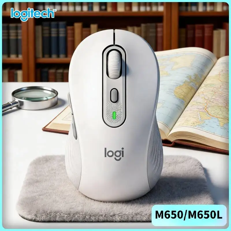 Logitech M650/M650L Ergonomic Mouse - Soft Thumb Area, Sustainable Build, SmartWheel Speed Modes, 24-Month Battery