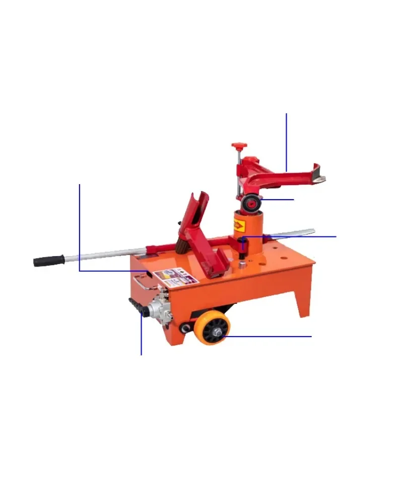 Portable heavy duty truck tire changer and wheel balancing machine combo