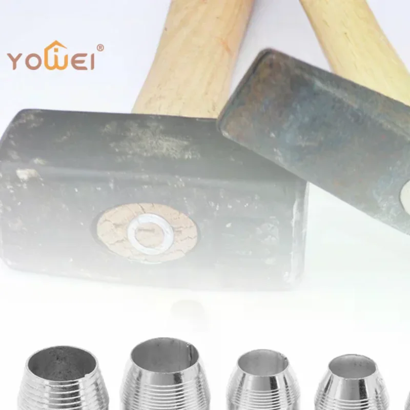10Pcs/Set Round Handle Wedges Steel Hammer Handle Splitting Wedge For Repair Axe Claw Hammer Steel For Carpentry Maintenance