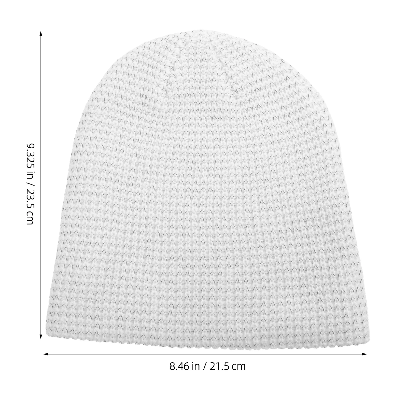 Светоотражающая вязаная зимняя шапка-бини, теплая ночная шапка для бега, езды на велосипеде, спорта на открытом воздухе, рыбалки, высокая видимость, велосипедная кепка