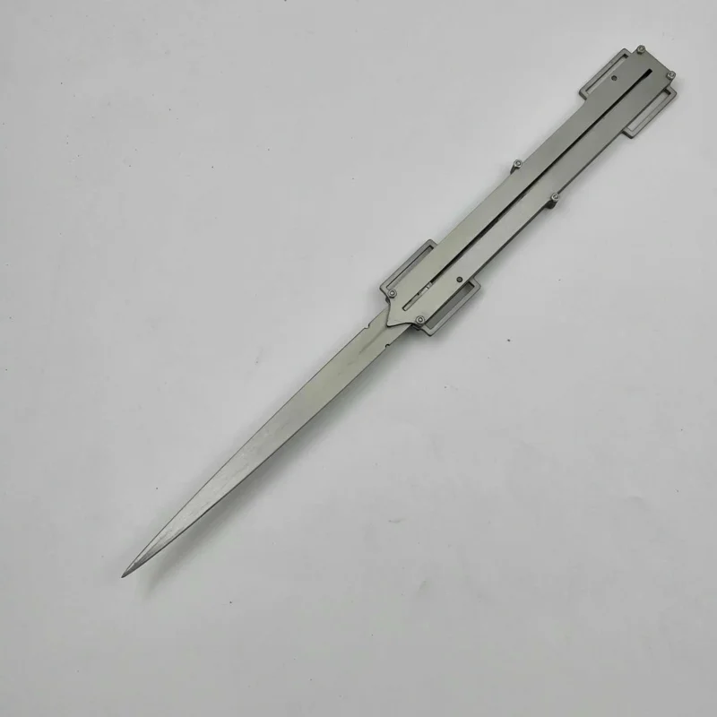 25cosnew espada de manga de metal de aço inoxidável sem fio controle de pulso espada de manga de gravidade halloween cosplay trajes adereços