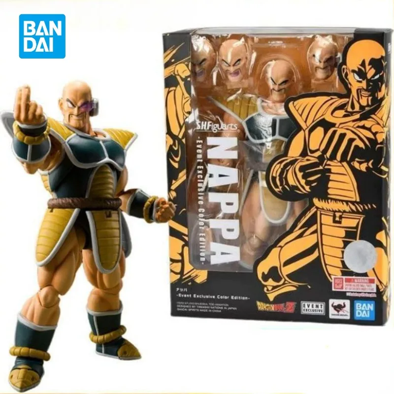 In Stock Bandai Original Shf Dragon Ball Z CJ Nappa SON GOKU Anime Action Figure PVC Assembly Collectible Model Toy Holiday Gift