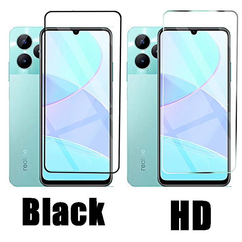 4-1 قطعة غطاء كامل الزجاج المقسى ل Realme C51 واقيات الشاشة C51 C31 C53 C33 C55 C35 c55 c67 زجاج واقي C 51 53 55 33 #3