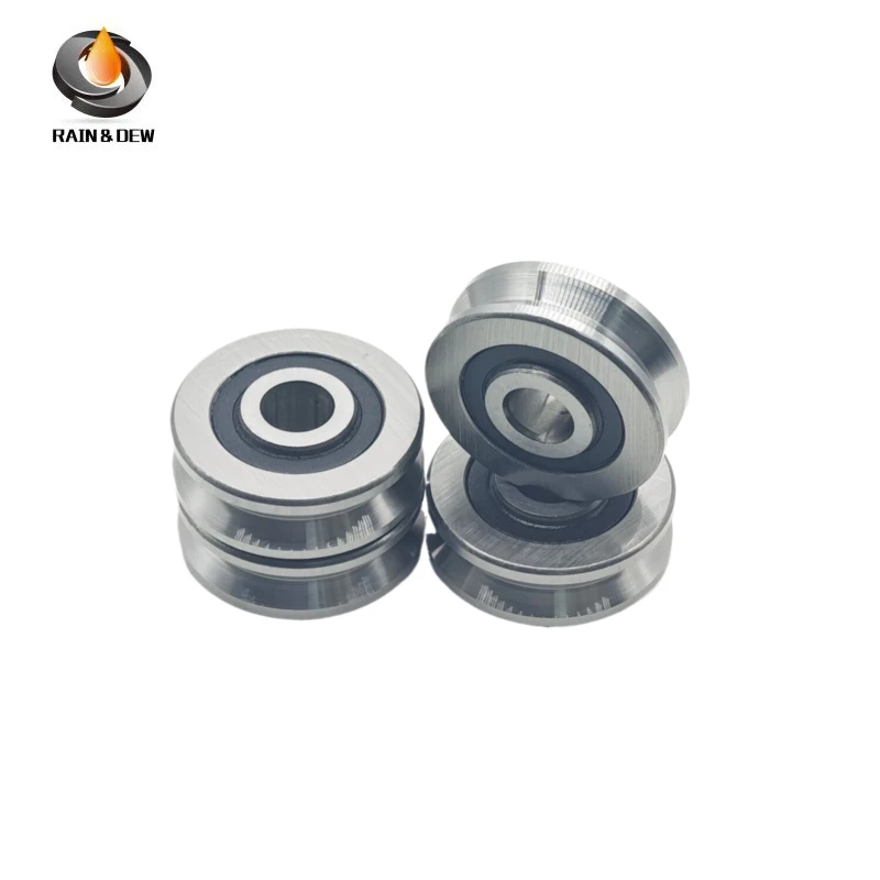 2PCS V10371214ZZ 10X37X14 mm V Nut Kugellager Guide Track Rlooer Lager