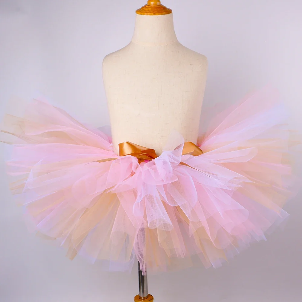 Baby Girls Easter Bunny Tutu Skirt Costume Fluffy Pink Tutu Toddler Girls Mini Tulle Skirts Rabbit Dress Up Outfit  Clothes view 3