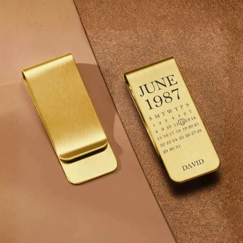 Money Clip Slim - Kişiye Özel Fotoğraflı Paslanmaz Çelik Para