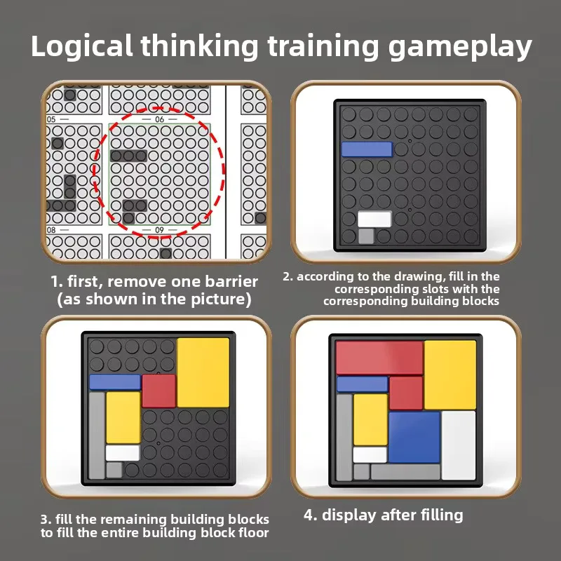 Interactive Logic Puzzle Building Block Games - Educational Toy for Intelligence Development Thinking Training