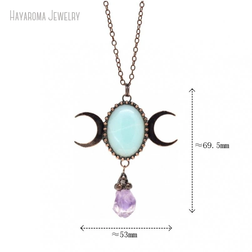 12Pcs Copper Chain Boho Witch Jewelry Vintage Wholesale Antique Bronze Color Necklace NM46947