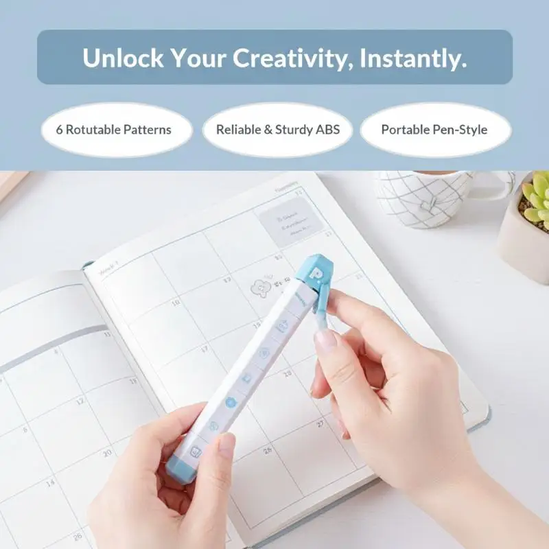 Kawaii Multilink Mood Stamp Fashion INS Style Decor Stamp for Adult Journal Scrapbooking Craft Hobby Use