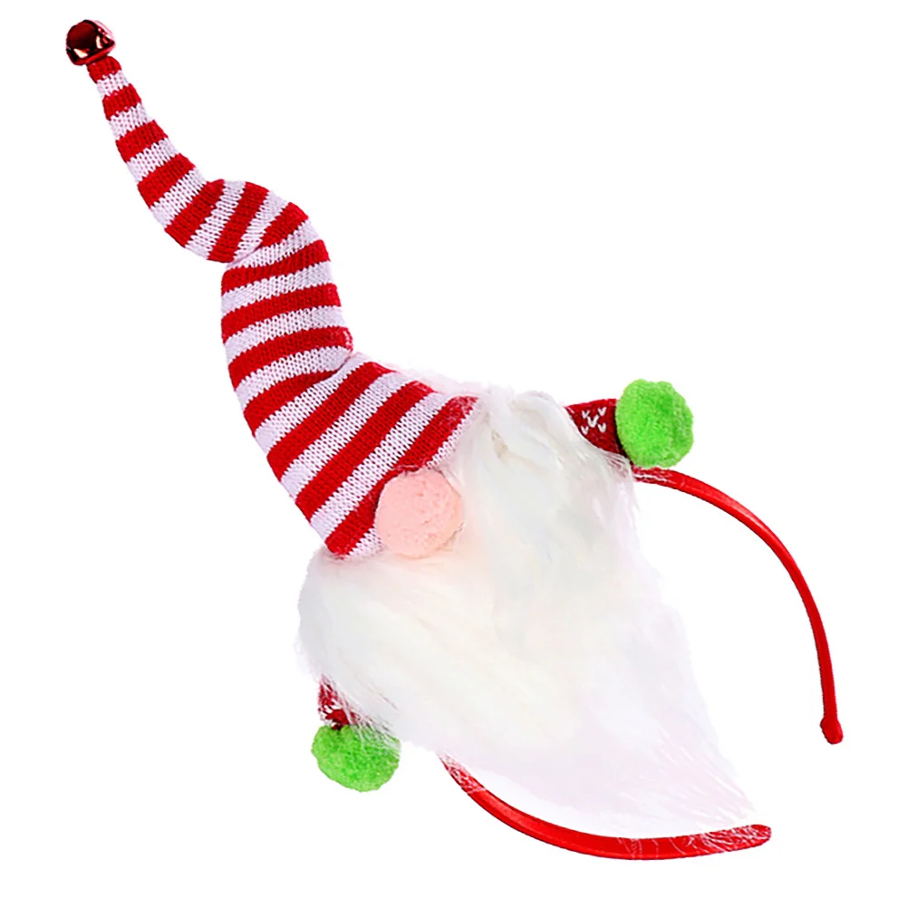 

1 pc White Beard Hair Hoop 3D Christmas Design Durable Adorable Headband For Kids Party Wear Creative Hair Decoration Xmas