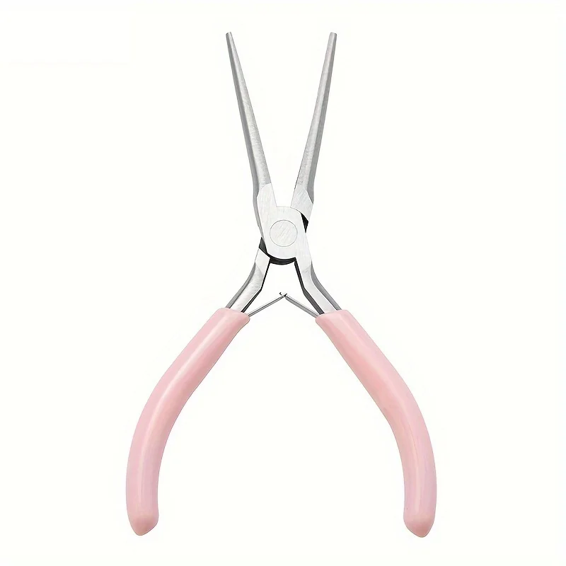 Nail tool pink handle long tip shaping pliers to construct extension Manicure special nail shaping clip