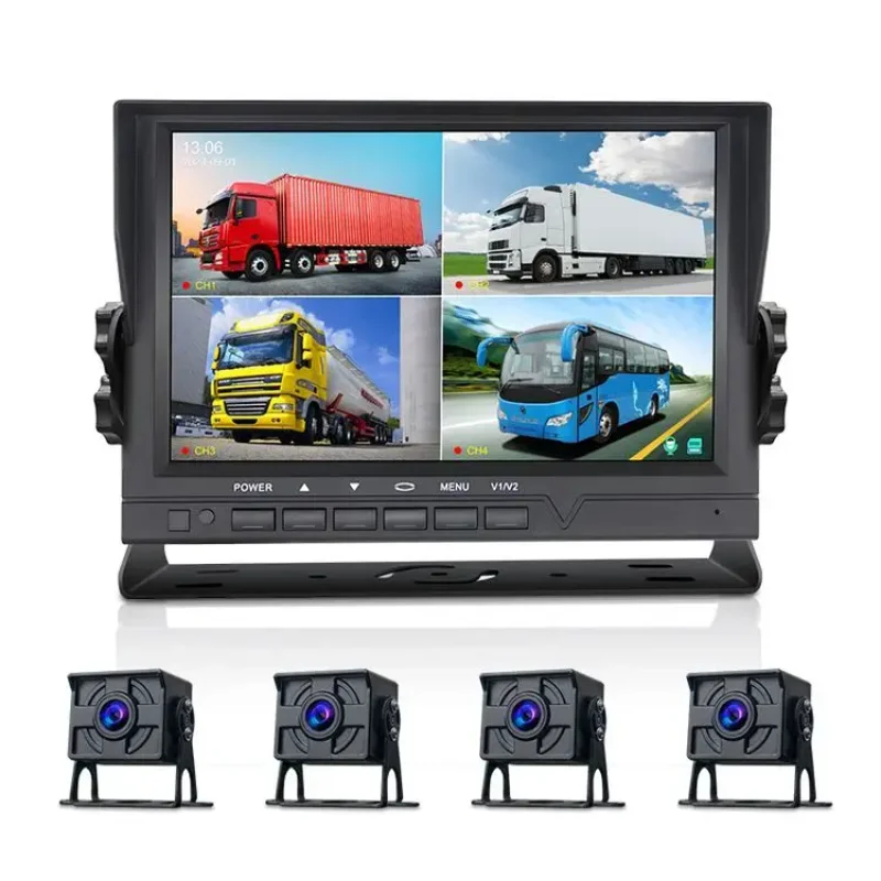 8 Inch High-Definition Display 24h Loop Driving Recorder With Night Vision Front And Rear Vision And Motion Detection Car Camera