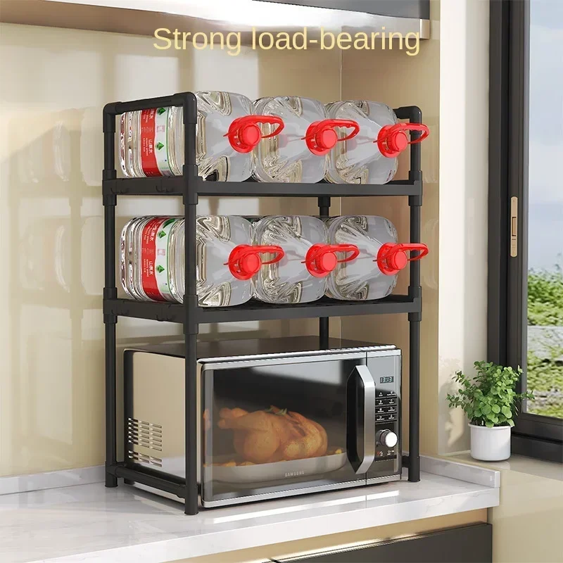 

Multilayer Kitchen Microwave Storage Rack Seasoning Oven Storage Rack Large Capacity Kitchen Simple Dish Organizer Drying