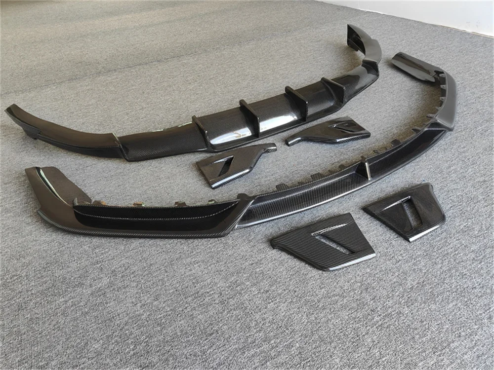 Hot Selling for 911 992 Body Kit High Quality Genuine Carbon Fiber Upgrade X-Style Front Lip and Rear Diffuser