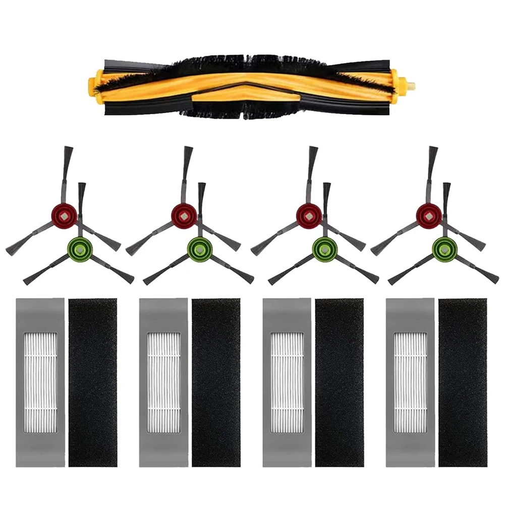 Conjunto de acessórios para aspirador, escova lateral principal, filtro Hepa para Ecovacs Deebot OZMO N8 N8 Plus N8 PRO N8 PRO +