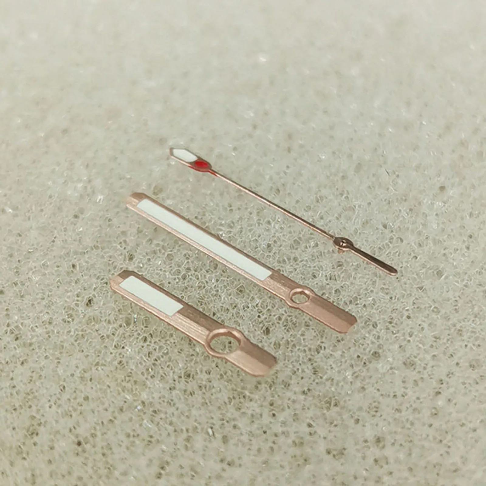 Lancette dell'orologio argento/rosa Puntatori luminosi verdi per NH35 NH36 4R 7S Movimento Uomo Donna Parti di orologi Lancette