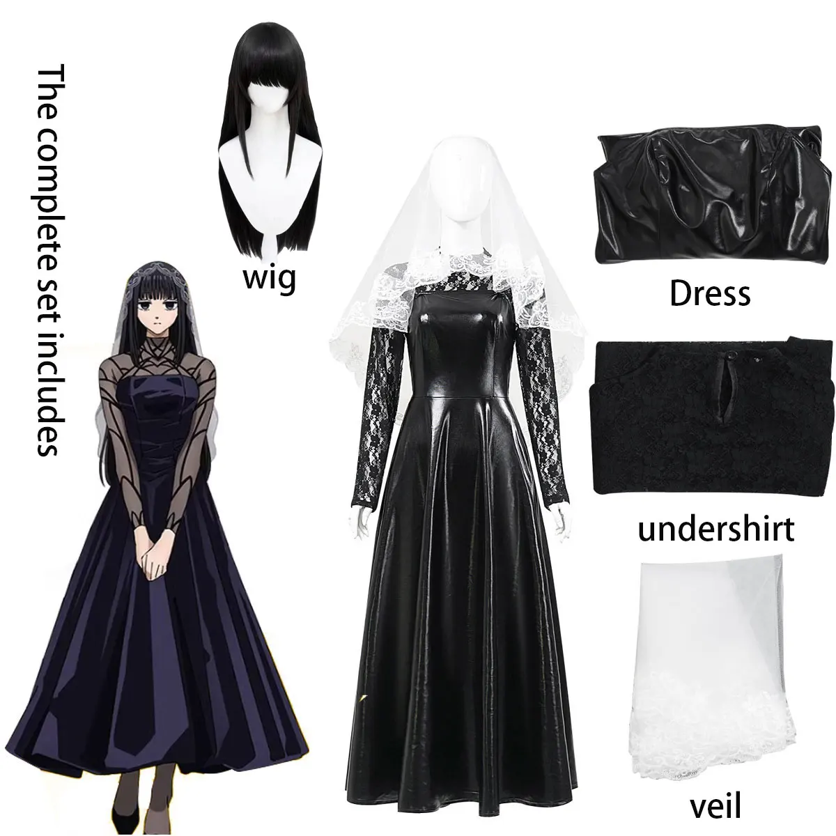 Sakamoto Daily Cosplay Buddha Order Kleid Damen Blumen-Hochzeitskleid Killer Coswear