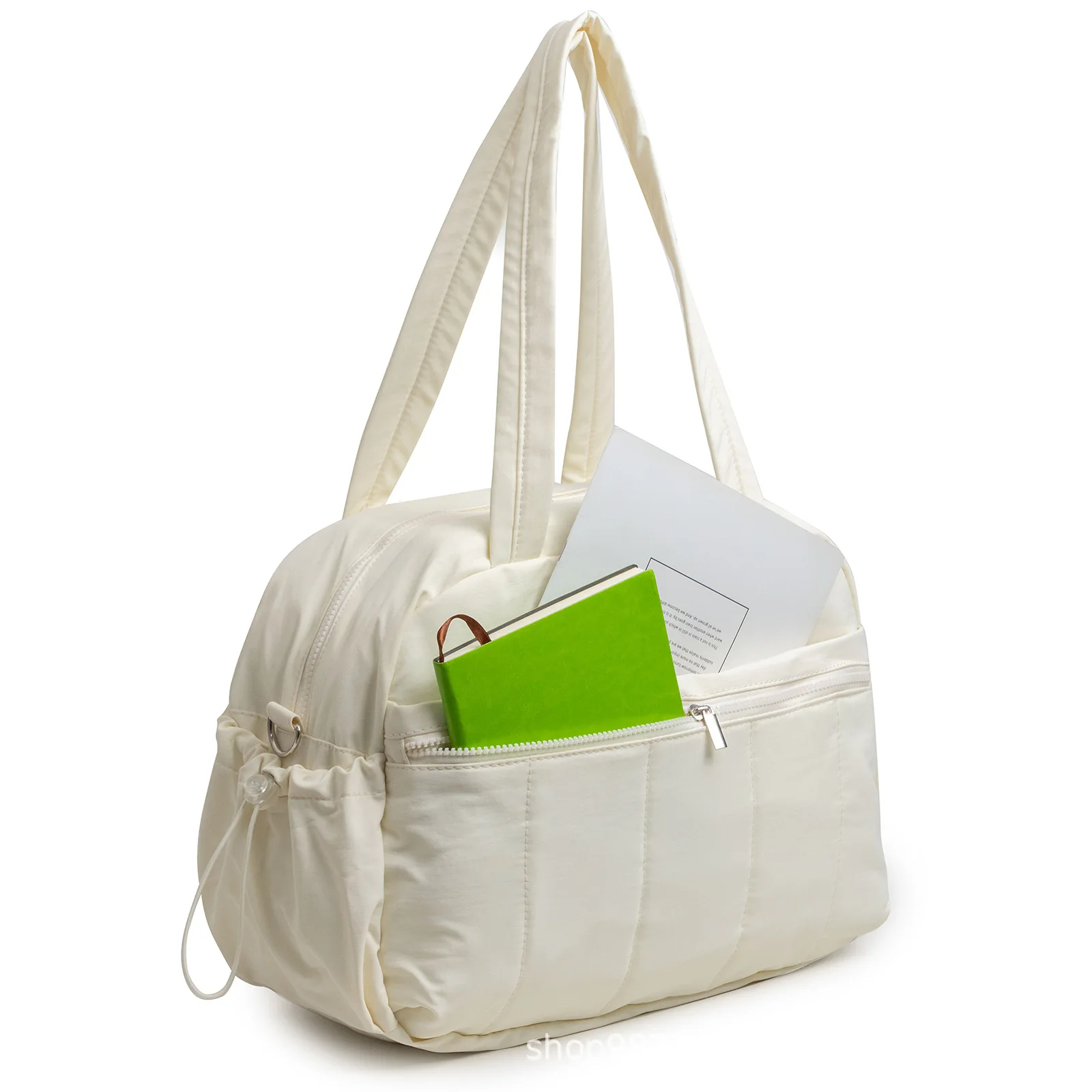 

Striped waterproof nylon cloth travel luggage storage women's hand dry wet bag compartment large capacity gym bag