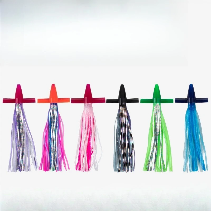 

2pcs Trolling 7 inches 18cm Skirt Tuna Lures Sinking Boat Biomimetic Squid Lure Bait Bird Tuna Mahi Sea Trolling Fishing Bait