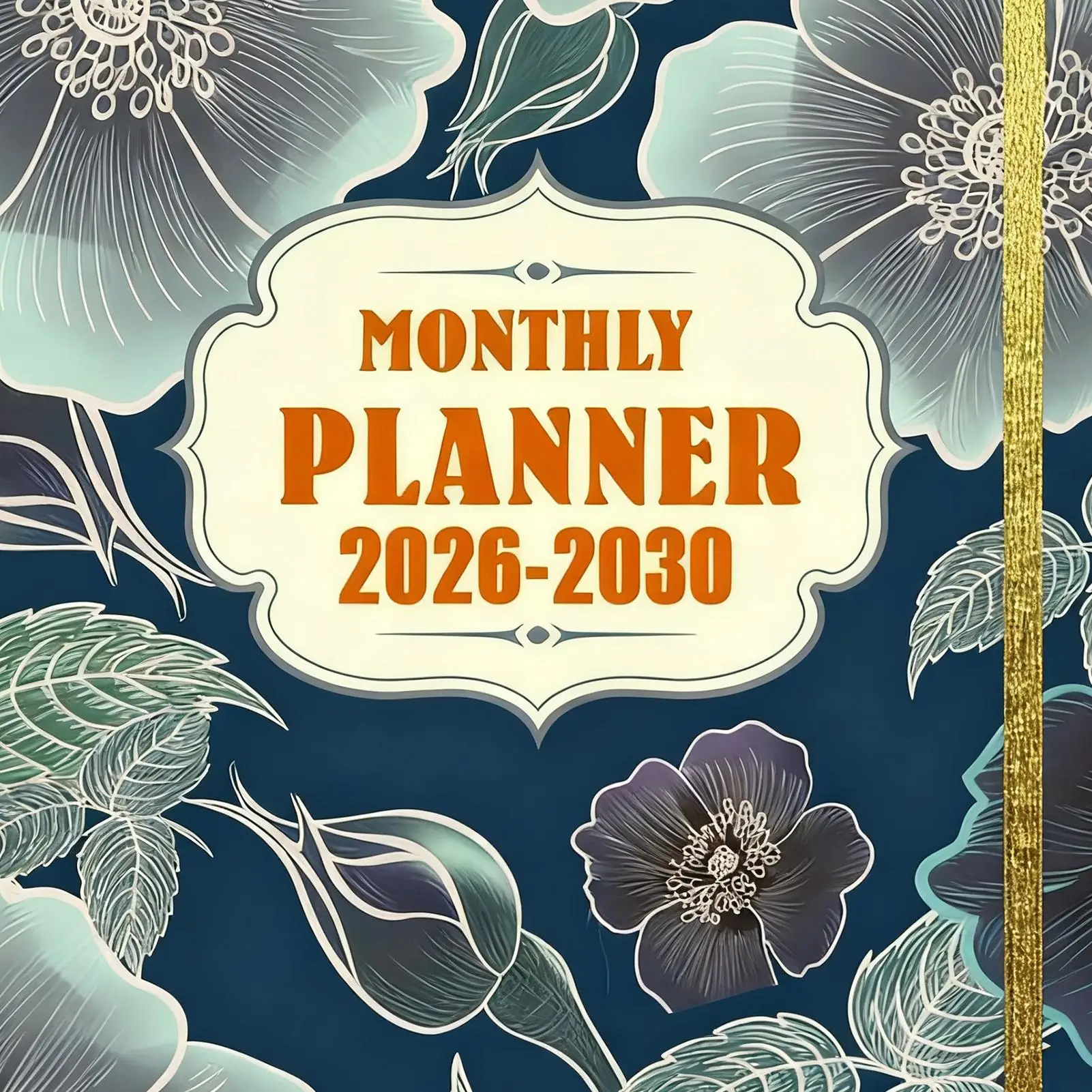 สมุดวางแผนปฏิทิน 5 ปี แบบเข้าเล่มสันห่วง ปี 2026 วางแผนรายสัปดาห์และรายเดือน สำหรับนักเรียน นักศึกษา ธุรกิจ และใช้บนโต๊ะทำงาน