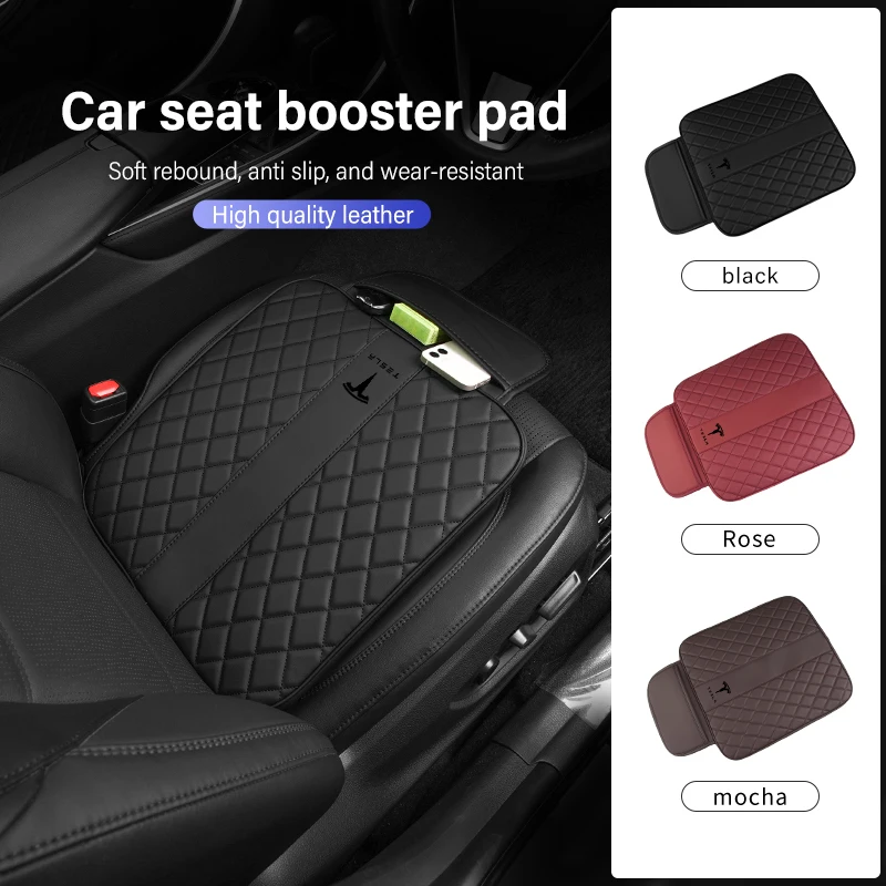 Car Seat Pad Heightening Height Breathable Portable Cushion For Tesla Model 3 Y S X Roadster