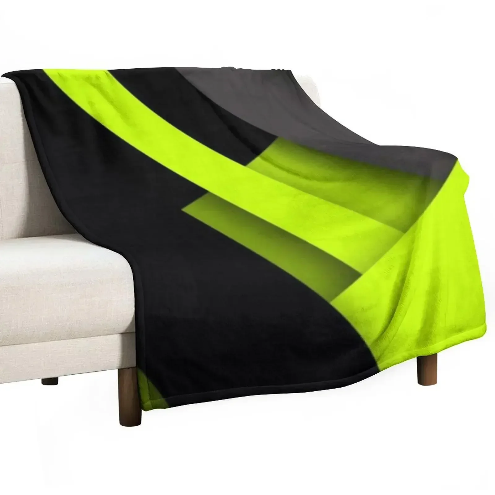 

Lime and black material pattern Throw Blanket Stuffeds Comforter Picnic Blankets