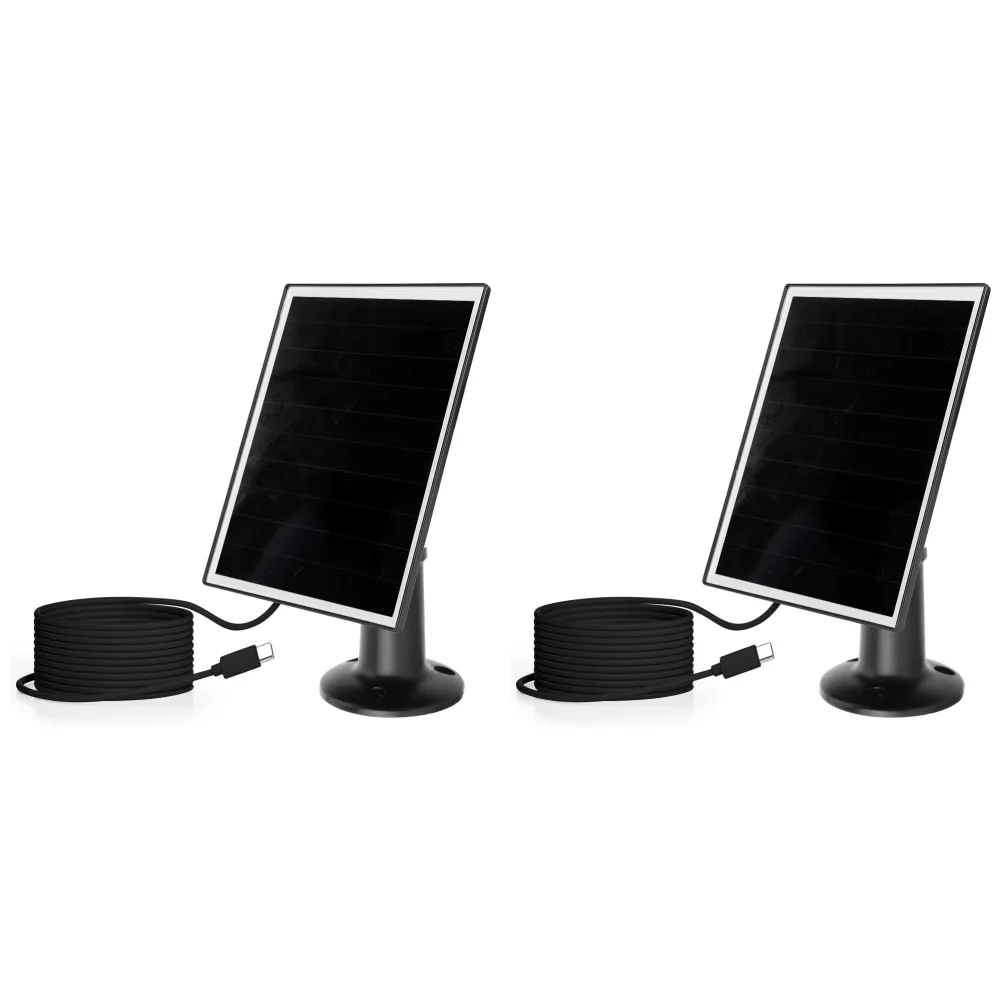 

Солнечная панель 20 Вт 5 В, черепичного типа, IP65, водонепроницаемая, для камеры видеонаблюдения (черная, Type-C)