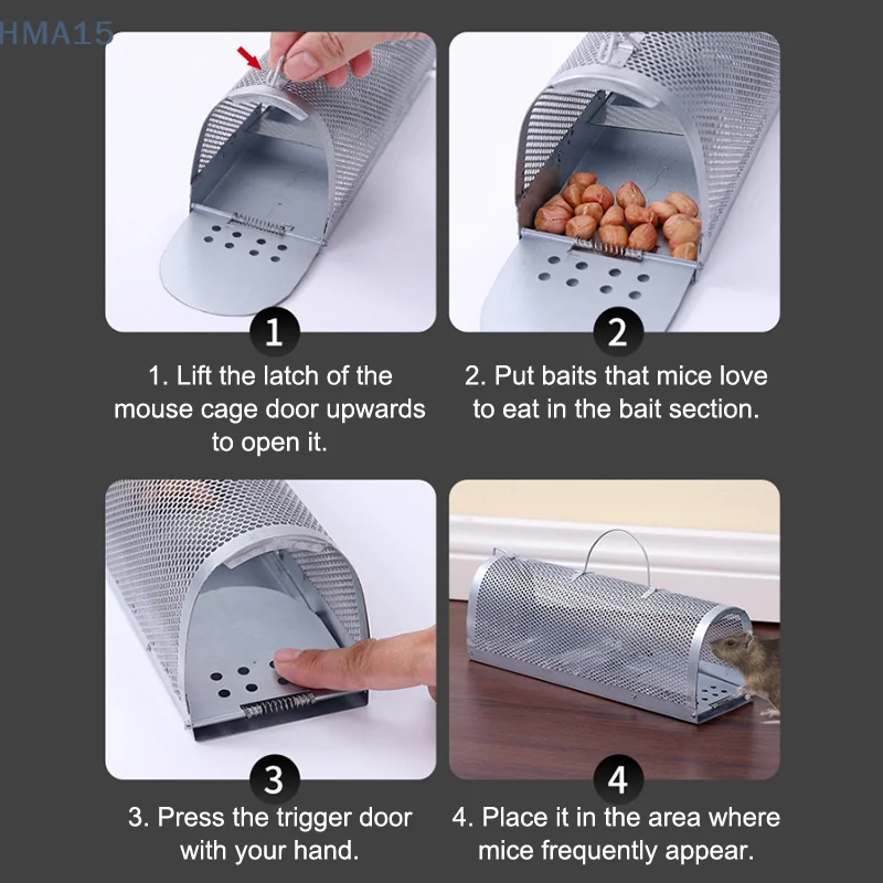 [H]High-sensitivity Galvanized Rat Trap Rat Trap Cage Pest Control All Mice And Rat Can Fit In Mice Rodent Catcher Rat Trap Cage