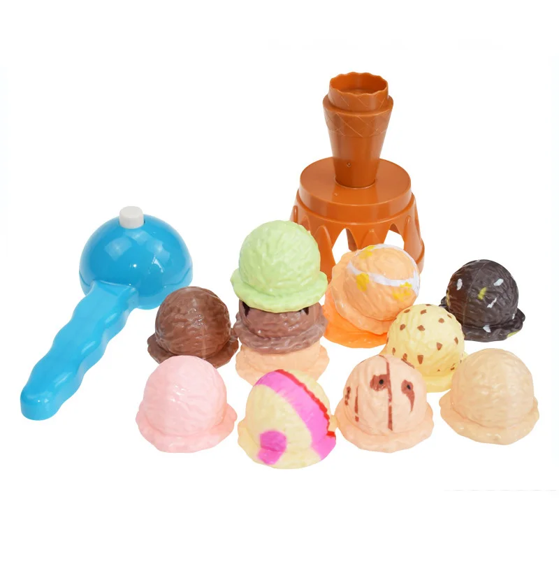 Children Simulation Food Kitchen Toy Ice Cream Stack Up Play Kids Pretend Play Toys Educational Toys For Baby Gifts