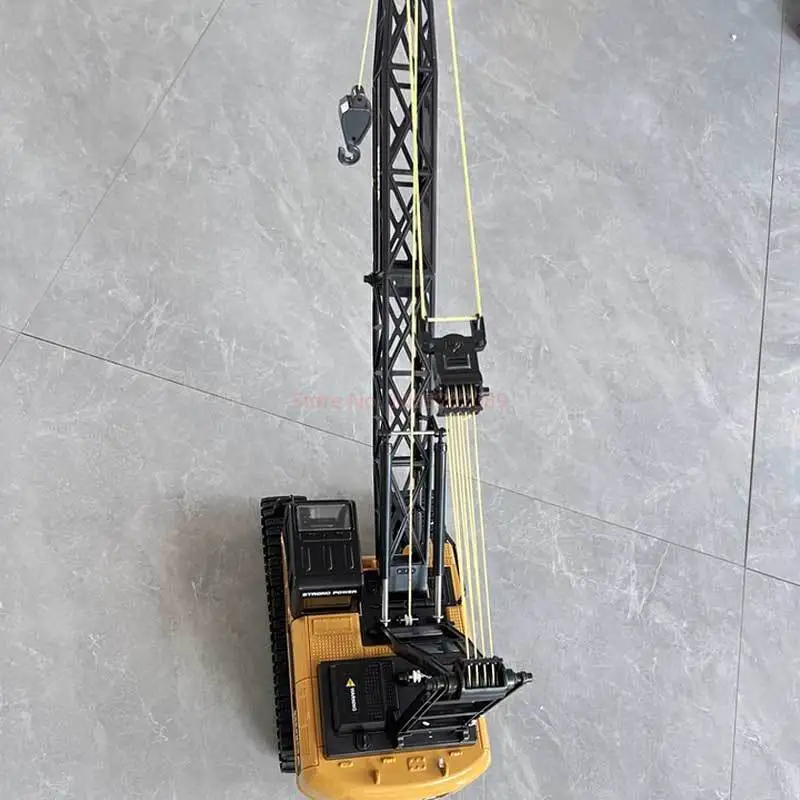 후이나 무선 조종 크레인 장난감 자동차 어린이용 전동 합금 모델 대형 공사 차량 타워 크레인 남자아이용