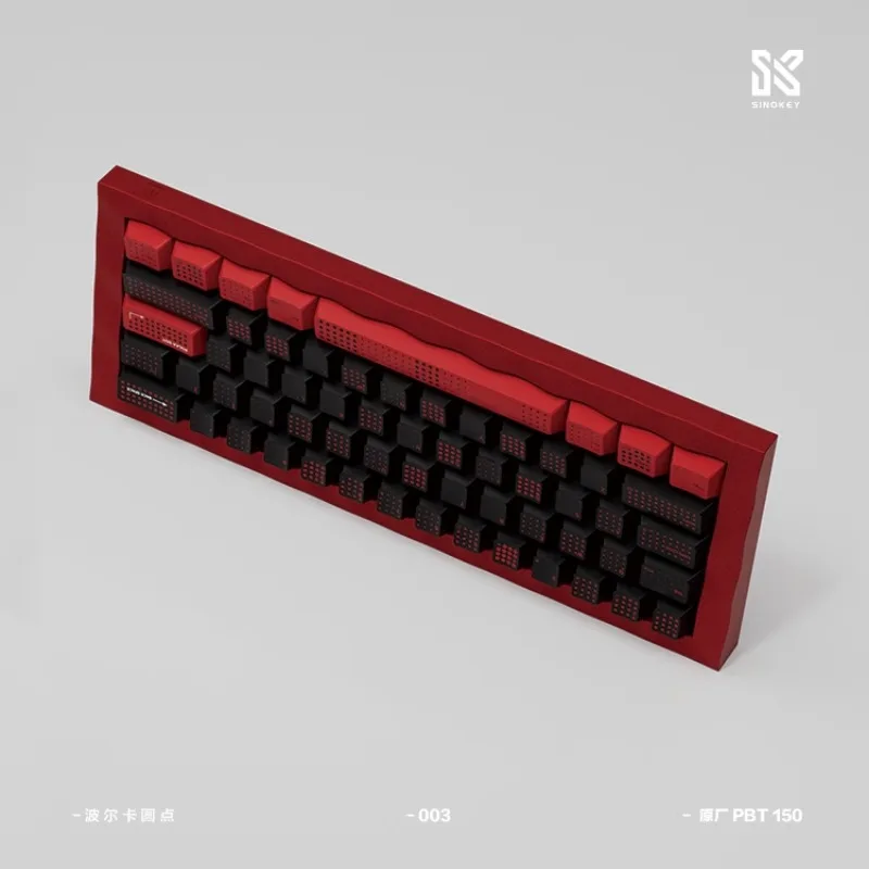 Polka dot vermelho keycap cereja perfil 150 teclas pbt sublimação de tinta ajuste personalizado 60%-108% keycaps para acessórios de teclado mecânico