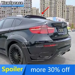 車のルーフカバー,BMW x6用リアスポイラー,e71,2008 2009 2010 2011 2012,13,2014 abs