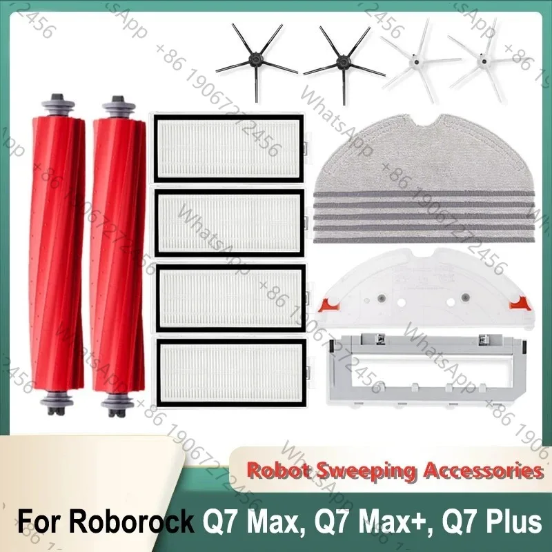 For Roborock Q7 Max,Q7 Max+,Q7 Plus,T8 Replacement Filter Main Side Brush Cloth Dust Bag Parts Vacuum Cleaner Accessories