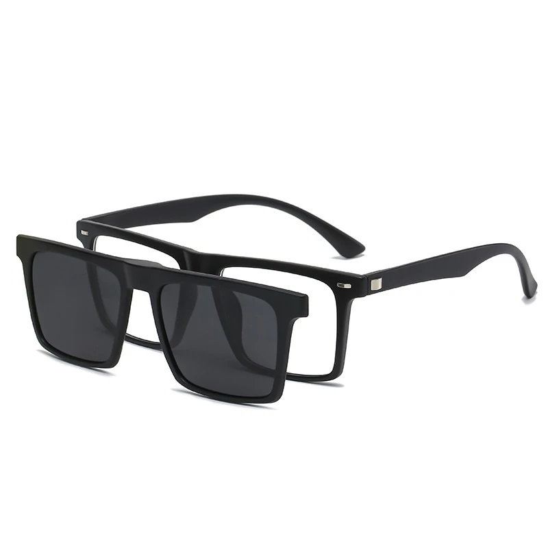 FIRADA Business Fashion Eyewear New Vintage Square TR90 Magnet Eyeglasses Myopia Optical Prescription Glasses Frame For Men 2302