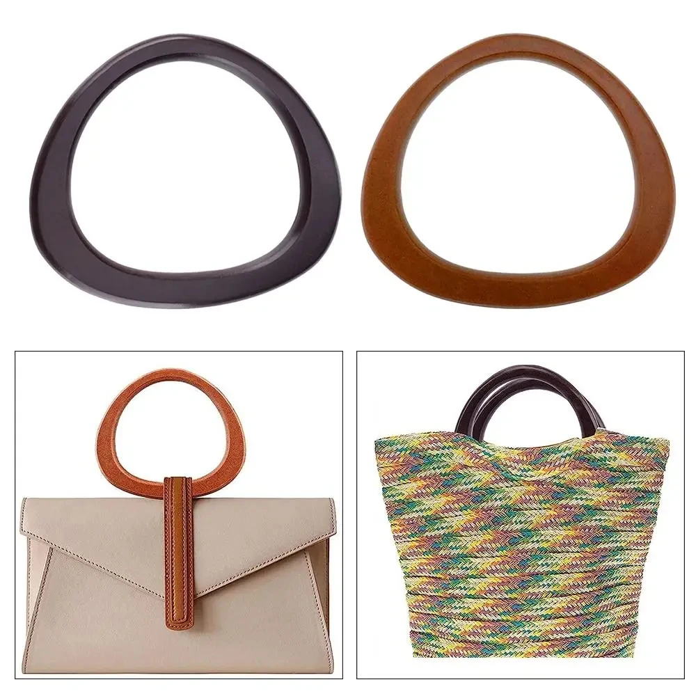 Detachable Wooden Bag Handles 14.5cm DIY Purse Gift Box Handle Shoulder Bag Strap Handbag Handles Purse Handle Luggage Accessory