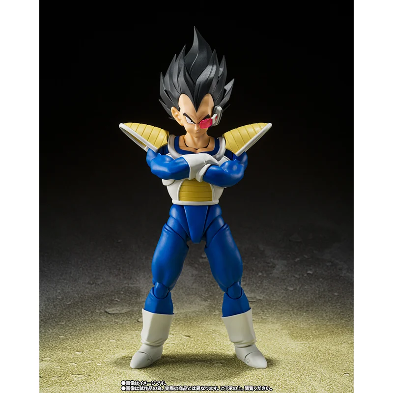 In Stock Original BANDAI S.H.Figuarts SHF Dragon Ball Battle Suit Vegeta 24000 Power Level Anime Action Figures Model Toys