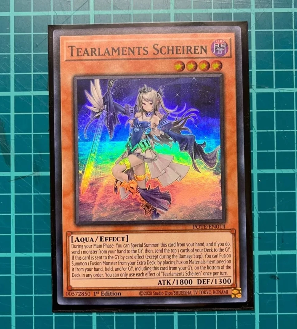 

Yugioh KONAMI Duel Monsters POTE-EN014 Tearlaments Scheiren Super Rare English 1st Edition Collection Mint Card