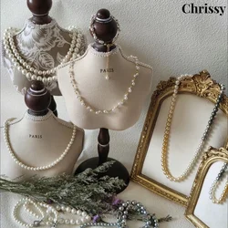 Necklace Chain Bust Jewelry Holder Elegant Mannequin Model for Home Bedroom Dresser