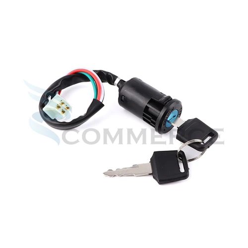 Imagen 2 del producto Interruptor de encendido ATV con llave y bloqueo para la mayoría de bicicletas Quad Dirt Bikes 50cc/70cc/110cc/125cc/150cc/250cc, motocicleta ATV Quad Dirt Bike