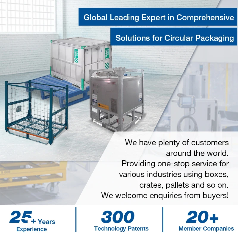 CIMC Heavy Duty Industry Foldable Warehouse Big Storage Container Collapsible Plastic Storage Pallet Boxes