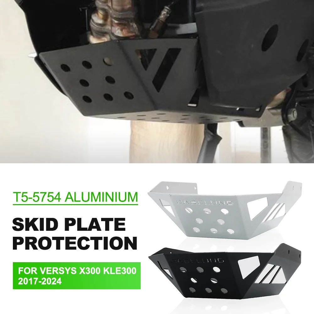 

Under Engine Chassis Protection Cover For Kawasaki Versys X300 X 300 KLE300 2017-2024 Motorcycle Skid Plate Bash Frame Guard