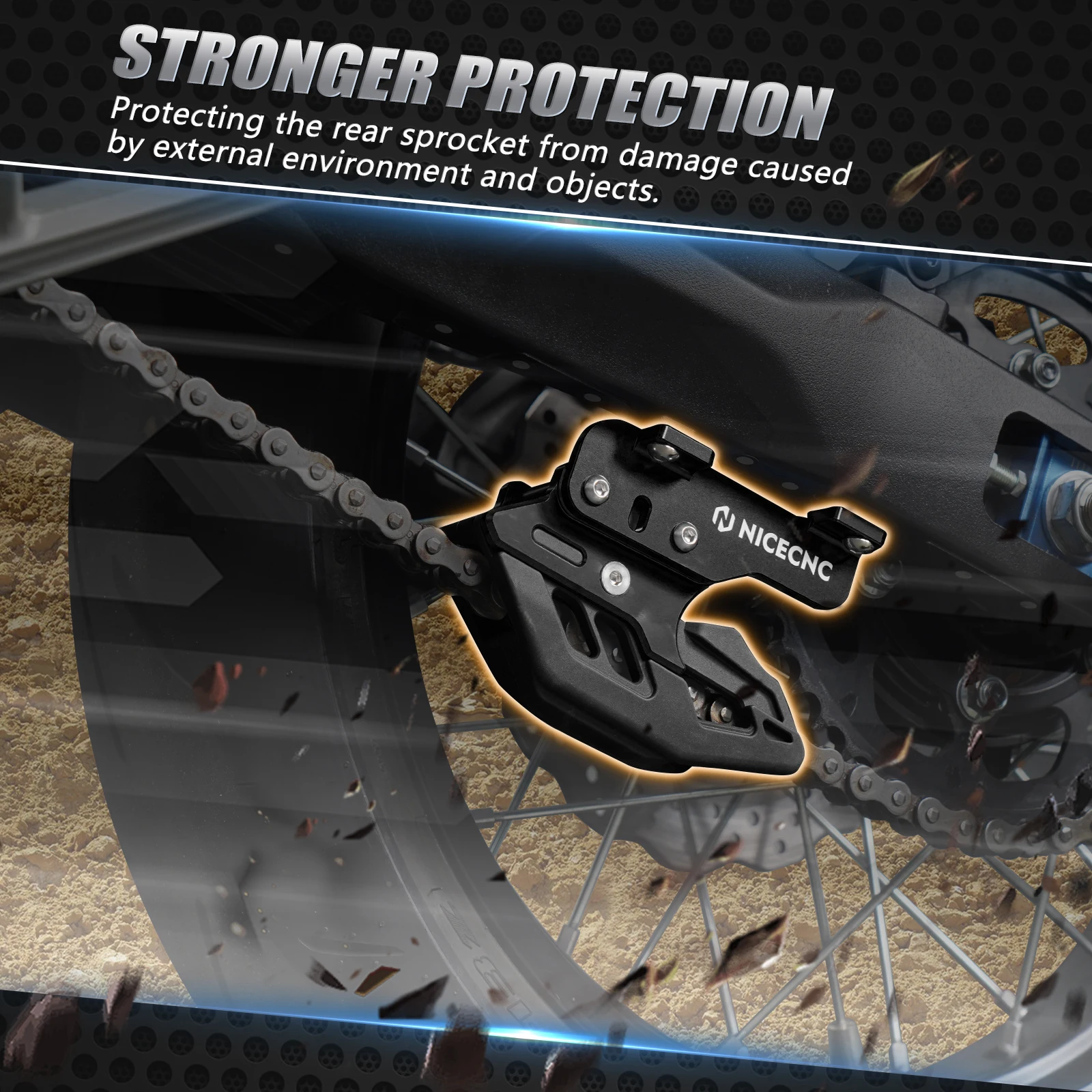 (EU-Lager) NICECNC Für Yamaha Tenere 700 /XTZ700 2019-2024 Motorrad-Kettenführungsschutz Tenere 700 Rally Edition /World Raid – Detail 4