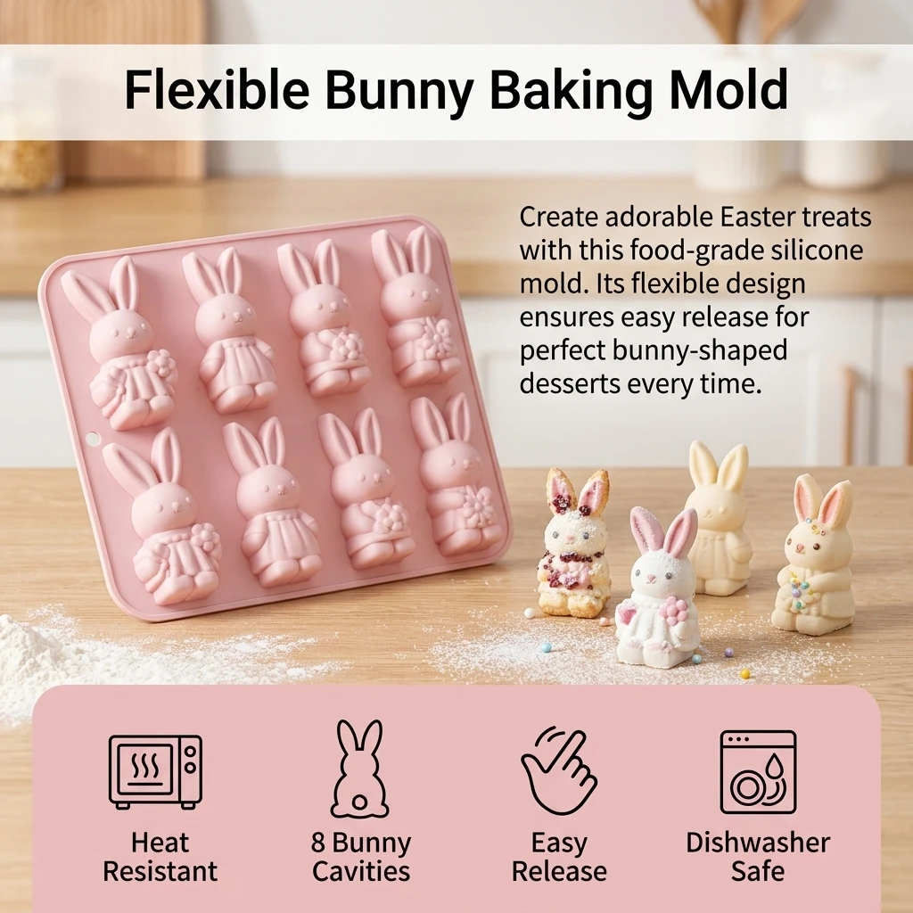 Forma Profissional para Bolo e - Bunny Cake Mold avaliação e preço