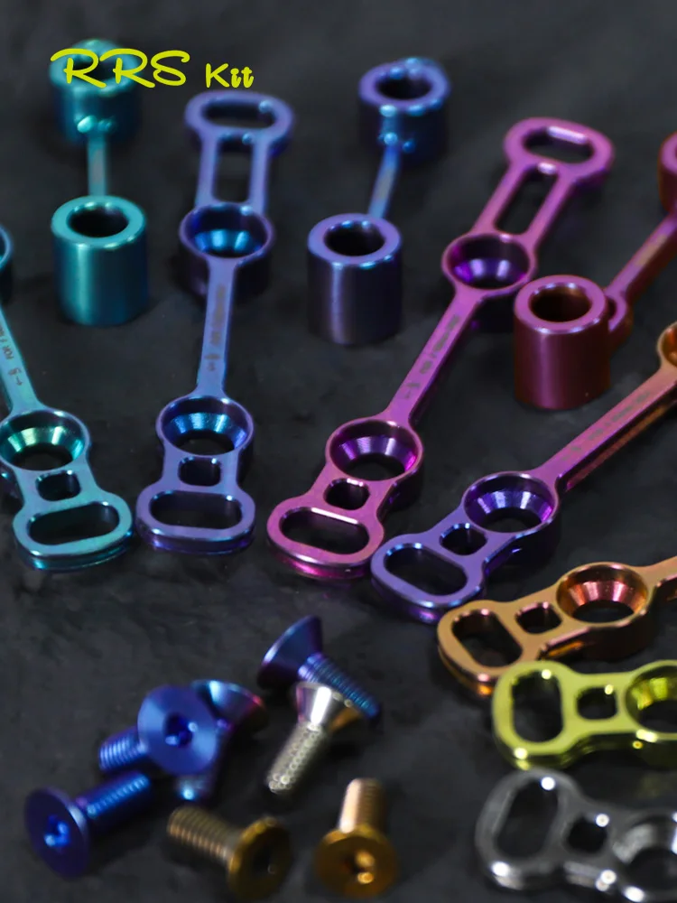 AliExpress rrskit Rrskit Road Mountain Bicycle 160mm Disc Brake Rotor Titanium Alloy Base Converter Mount Ultralight Front Rear Disc Brake Base