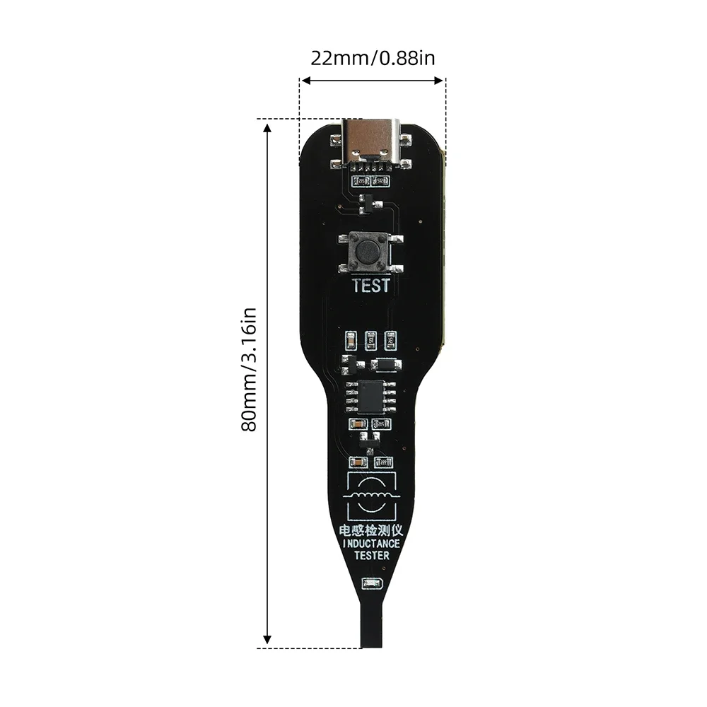 Professional Inductance Tester for Mobile Phone Repair Dual-Mode USB C and Battery Power Rapid Circuit Fault Detection Tool