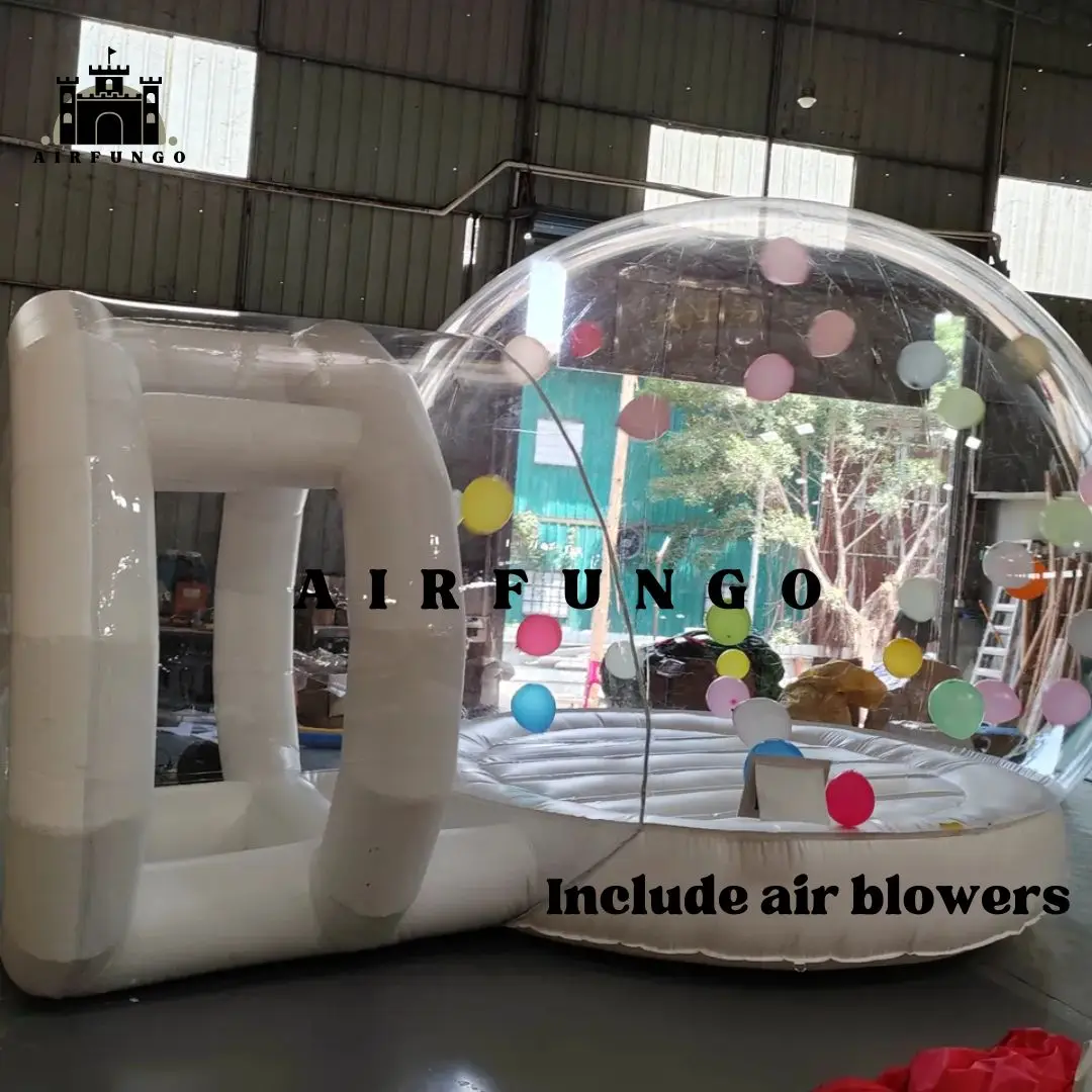 Heißer Verkauf transparentes aufblasbares Iglu-Zelt aufblasbares Bubble Bounce House Ballon-Kuppel haus für Ballon-Event