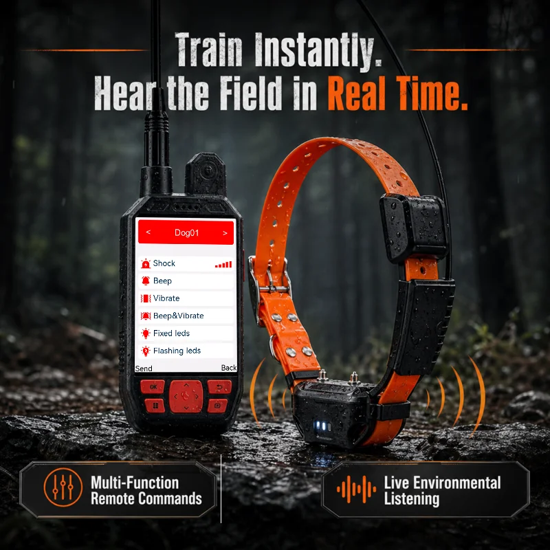 Dog Gps Tracker Collar 4G Waterproof - Sistema de Collar de Rastreo GPS