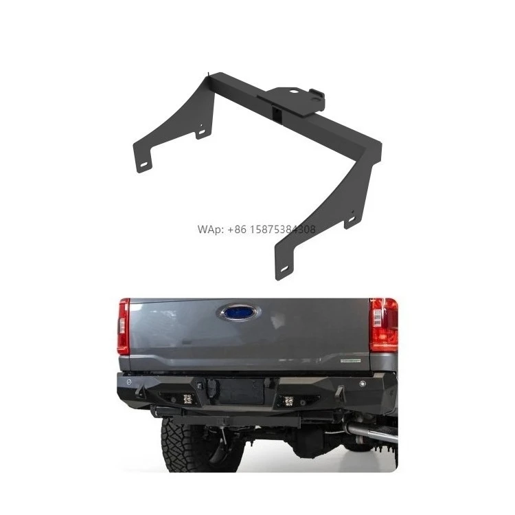 

Wildfront-Road 4x4 Accessories Black Stainless Steel Mount Tow Receiver Rear Trailer Hitch for 150