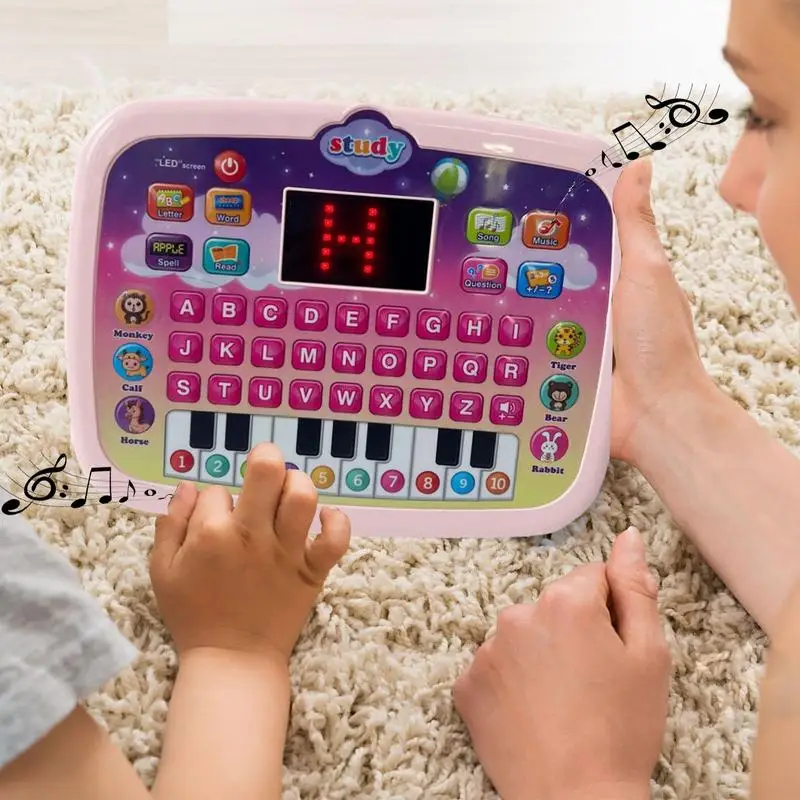 Kids Tablet Toy Kid Tablets Toy Point Reading Machine English Learning Machine With LED Display For Preschool Boys Girls