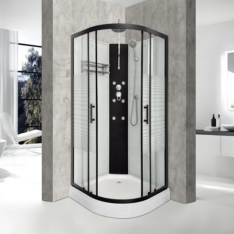 

&c Luxury 900cm Length Waterproof Electric Shower Cabin with Abs Shower Tray for Bathroom Shower Room Sliding Doors